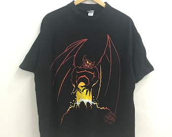 Vintage 80s Chernobog Disney Villains Fantasia Movie..Big Size 4XL. Made in USA