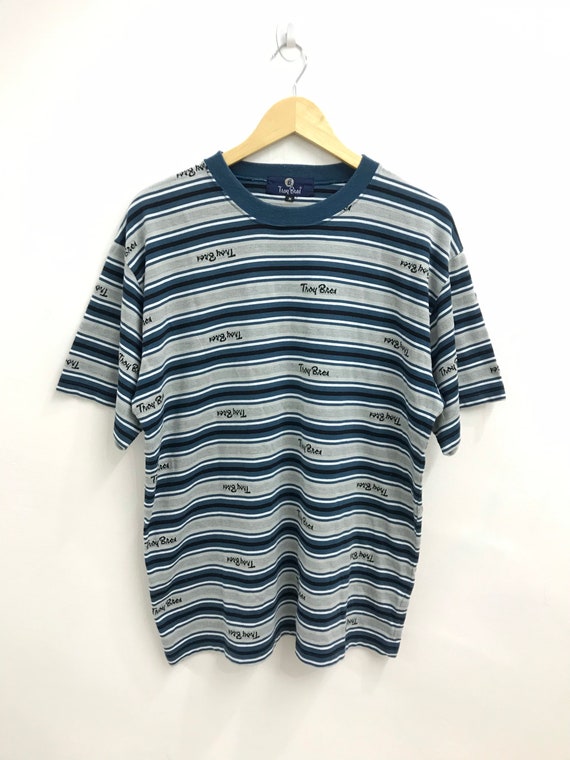 Vintage 90s Troy Bros Striped Streetwear Japanese… - image 1