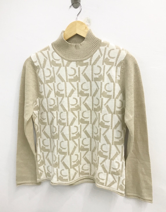 Krizia, Vintage 90s Krizia Monogram Top Blouse - Size M