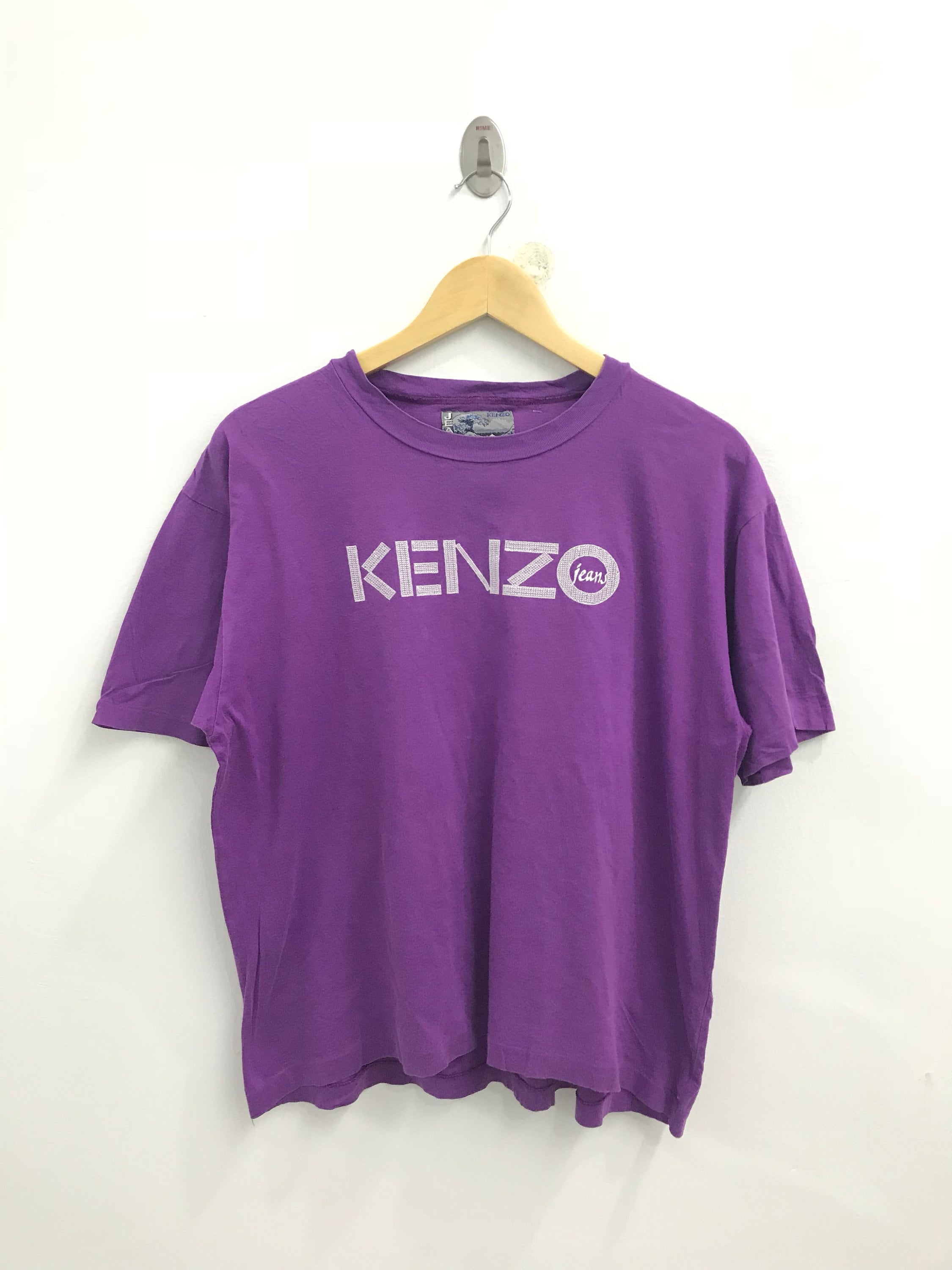Vintage Kenzo Jeans Tshirt..embroided 