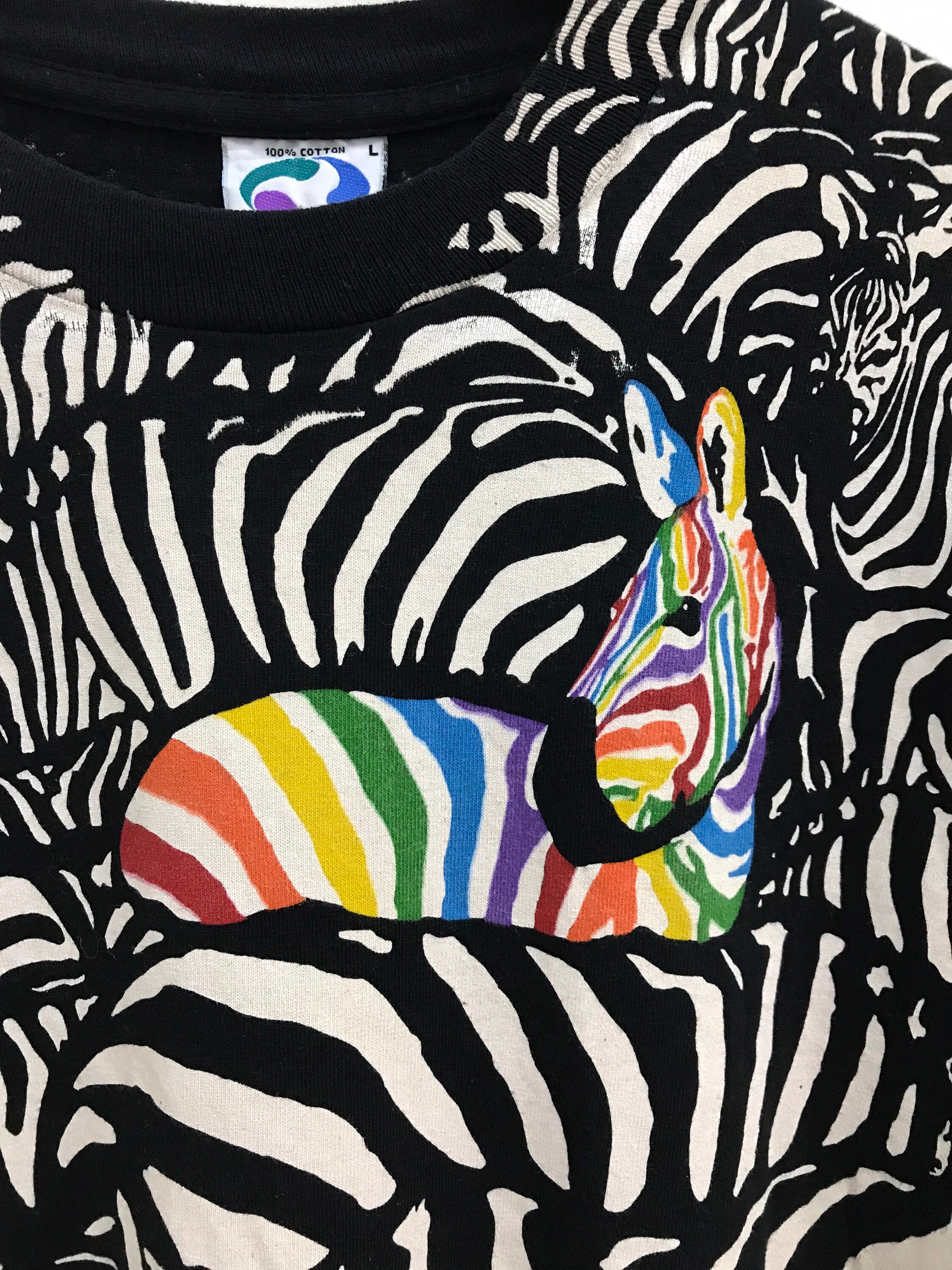 【90s】LIQUID BLUE ゼブラTシャツ(XL) 90s】LIQUID BLUE ゼブラTシャツ(XL) 90'S LIQUID BLUE ZEBRA T