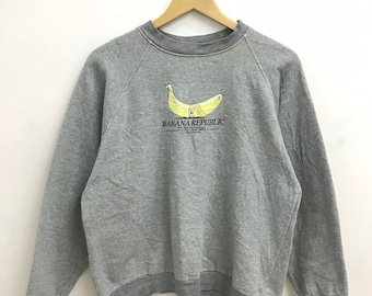 Vintage 90s Banana Republic Sweatshirt..Made in USA