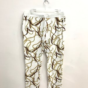 Vintage Junko Shimada Part 2 Fullprint Belt Chain Design..Japanese designer..Size 35