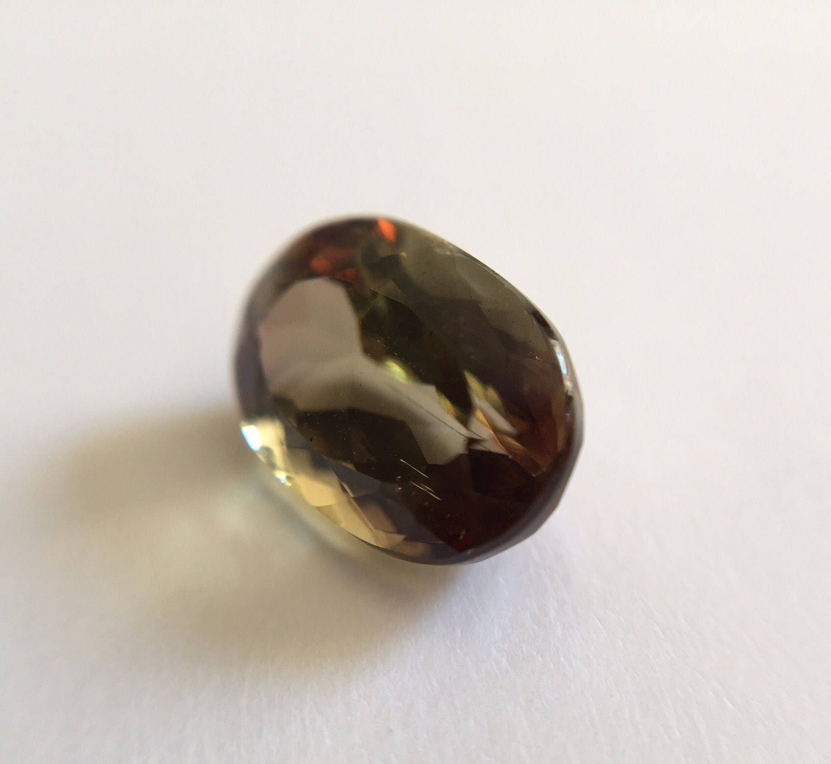 2.27 Ct Oval Andalusite Gemstone, Green Andalusite, Loose Gemstone