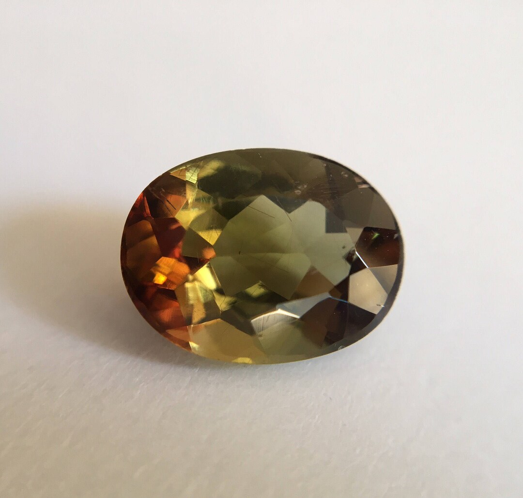 2.36 Ct Oval Andalusite Gemstone Green Andalusite Loose Etsy
