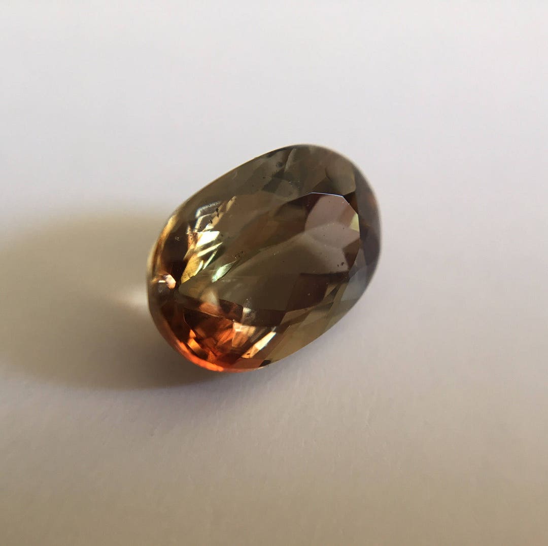 2.27 Ct Oval Andalusite Gemstone, Green Andalusite, Loose Gemstone