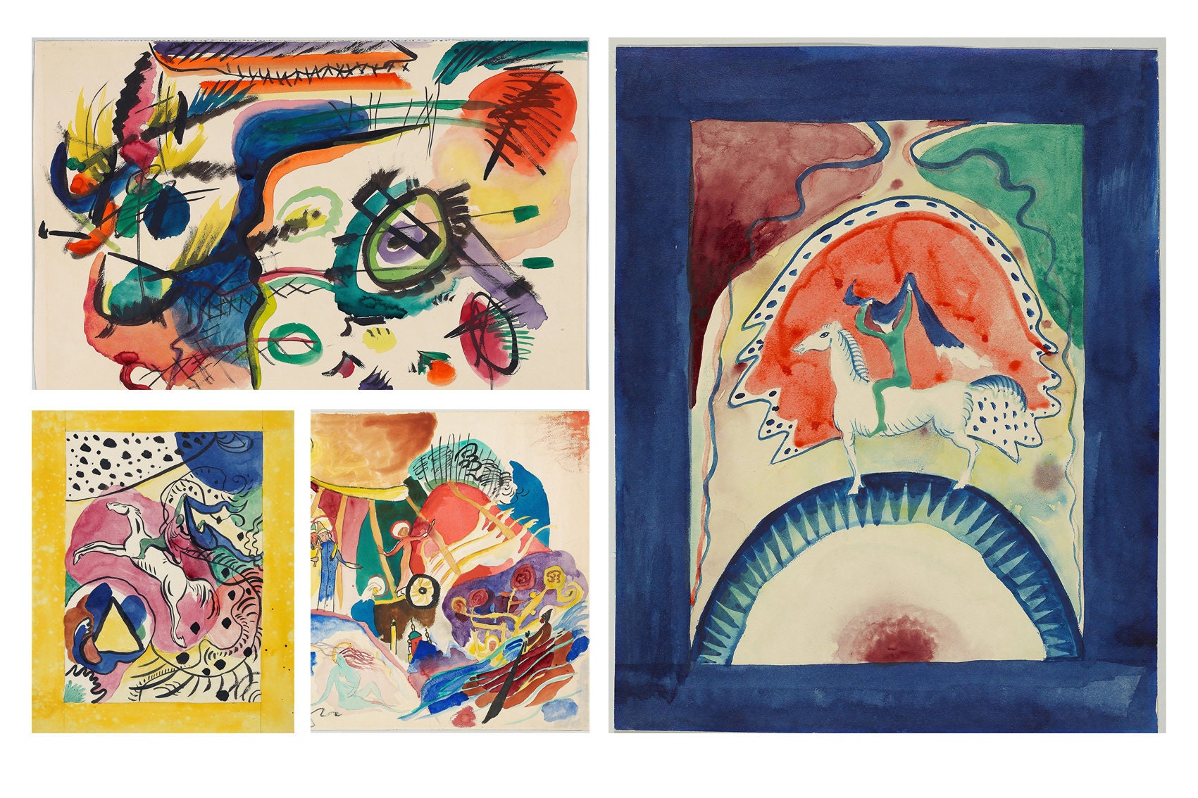 Wassily Kandinsky、、画集画、額装付 Wassily Kandinsky、、画集画、額装付