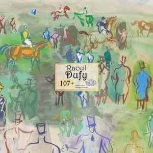 Vintage 1950 French Raoul Dufy Vintage 1950 French Raoul Dufy