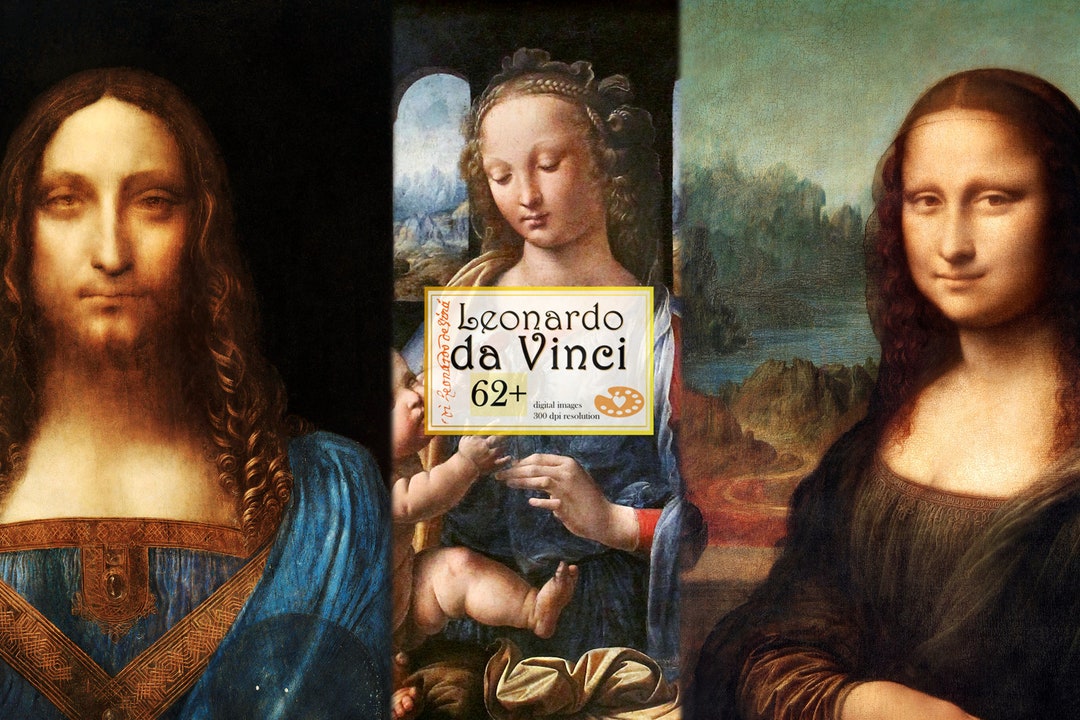 Leonardo Da Vinci Print, Digital Download Leonardo Da Vinci Poster,da ...