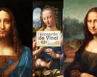 Leonardo da Vinci Druck, digitaler Download Leonardo da Vinci Poster, da Vinci Gemälde Druck, Portrait Wand Kunst Set, Künstler Druckset