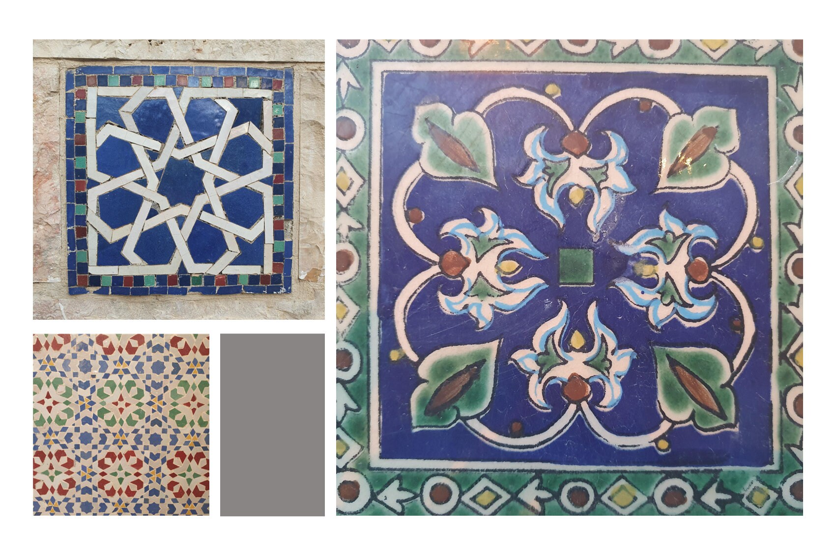 Vintage Tiles Commercial Use Original Handmade Classic Old Tiles Wall