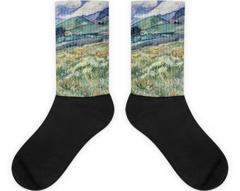 Vincent van Gogh, Landscape from Saint-Rmy - Socks
