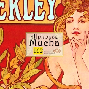 Alphonse Mucha Art Nouveau Print Set: 162 Digital Images (300 dpi)