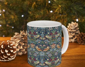 Keramische mok, William Morris Art Print, kopje thee, koffiemok, cadeau voor kunstliefhebber, woondecoratie, keukengerei