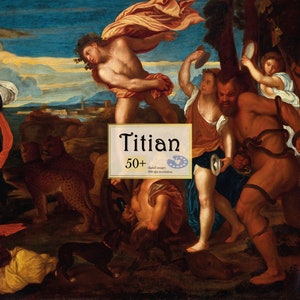 Titian Painting Print Set: Renaissance Portrait & Landscape Art (Digital Download)