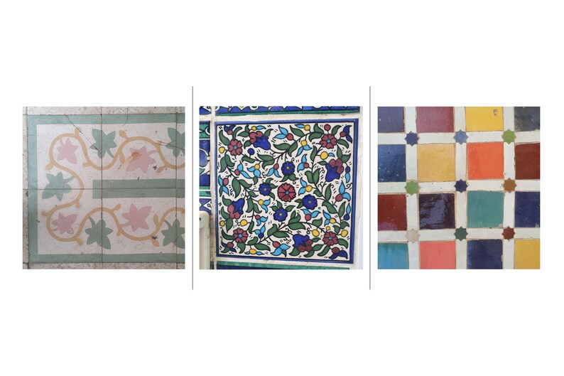 Vintage Tiles Commercial Use Original Handmade Classic Old Tiles Wall