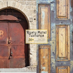 Rusty Metal Textures: Grungy Industrial Digital Paper (Digital Download)