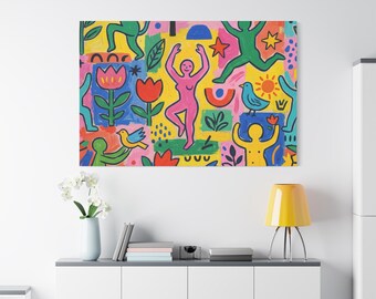 Matisse Style Matte Canvas Stretched