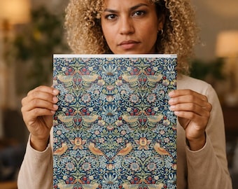 William Morris Floral Pattern Wrapping Paper | Vintage Botanical Gift Wrap