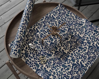 William Morris Style Wrapping Paper | Floral Pattern Gift Wrap Sheets
