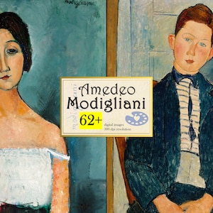 Amedeo Modigliani Print, Digital Download Amedeo Modigliani Poster, Landscape Painting Print, Nature Wall Art Set, Artist Print Set