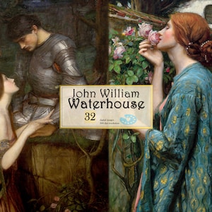 John William Waterhouse Imprimir Descarga digital John William Waterhouse Cartel Paisaje Pintura Impresión Naturaleza Pared Arte Conjunto, Artista Impresión Conjunto