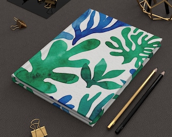 Matisse Style Hardcover Journal, Matte Sketch Notebook | Abstract Line Art