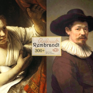 Rembrandt Art Print Set: 300+ Fine Art Paintings (Digital Download)