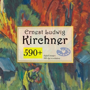 Impressão de Ernst Ludwig Kirchner, download digital Pôster de Ernst Ludwig Kirchner, impressão de pintura, arte de parede da natureza Conjunto de artista de Ernst Ludwig Kirchner