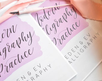 Modern Calligraphy Practice Manual - Lower Case - Digital PDF download