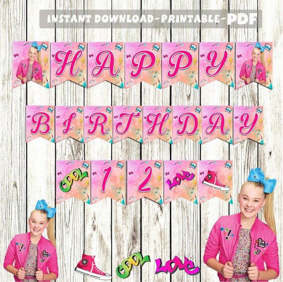 Jojo siwa banner jojo siwa jojo siwa party jojo siwa party | Etsy