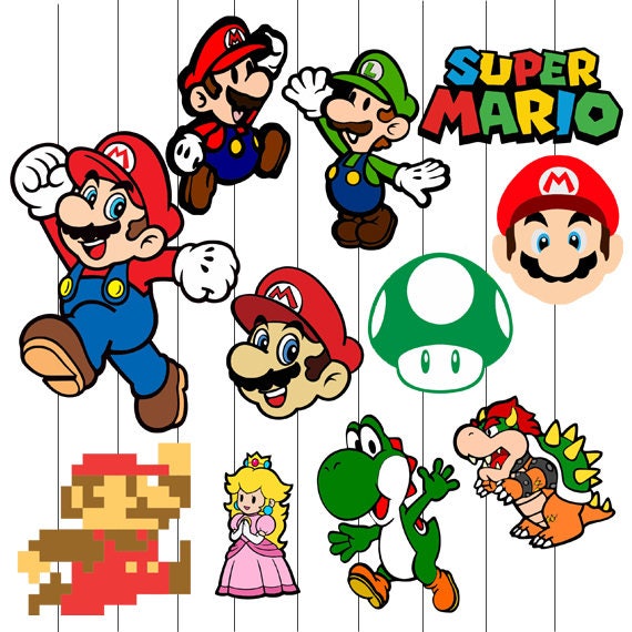 Download Mario Svg Videogame Mario Bros Cut files: Svg Dxf Eps | Etsy