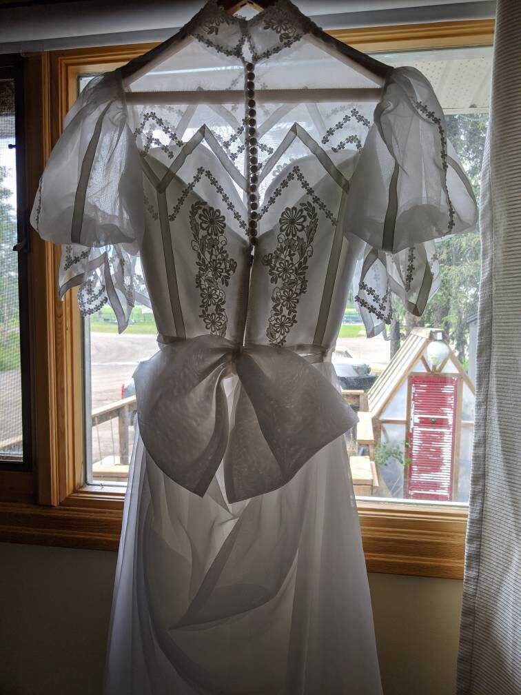 Vintage 70s Wedding Dress Size 3/4 - Etsy