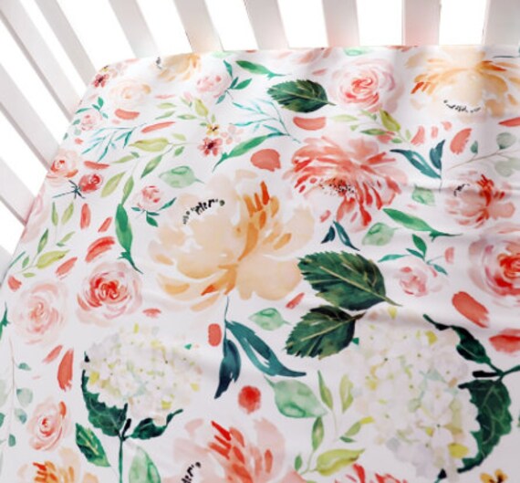 floral cot sheets