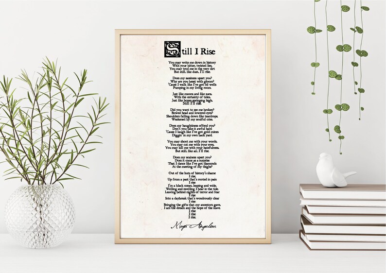 still i rise poem lyrics