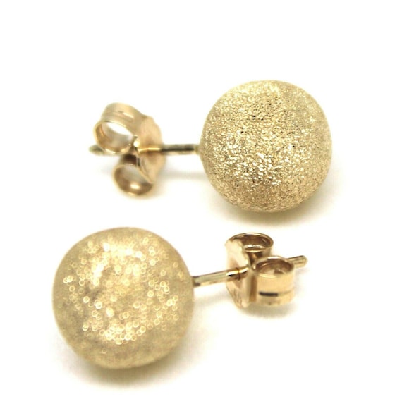Carissima Orecchini Bottoni con Nodo in Oro Tre Colori 9 ct per Donna