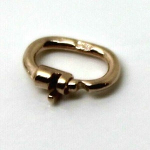 Lucchetti a maglie placcati in argento sterling 925 placcati in oro rosa o giallo