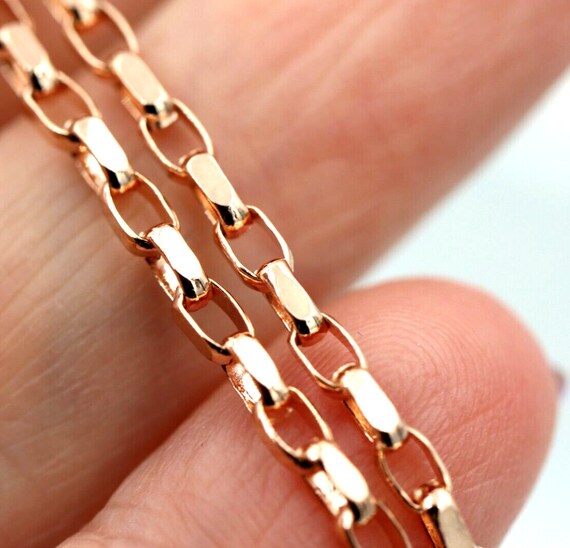 9ct rose gold necklace chain sale