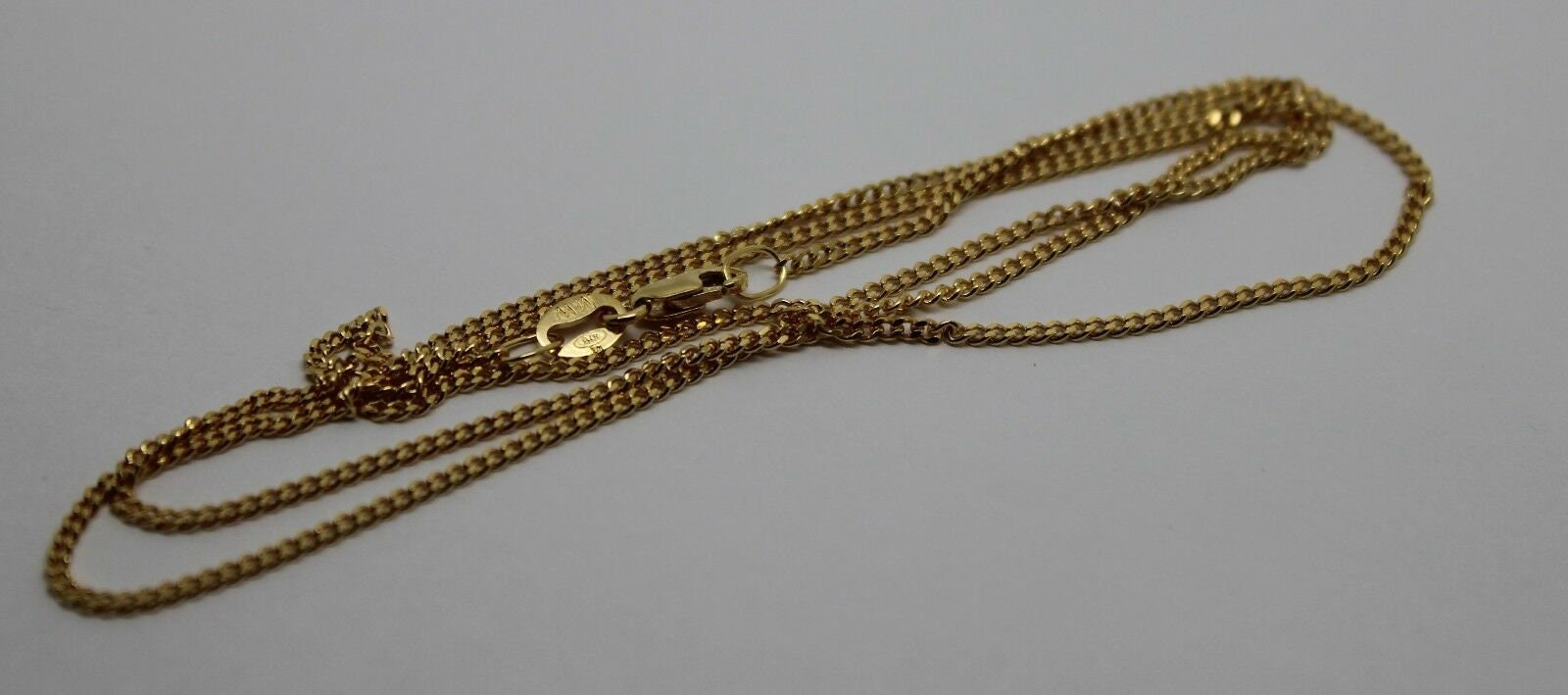 9ct gold 50cm solid curb chain deals