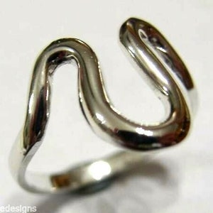 Size P Genuine Heavy 9ct 9kt Full Solid Yellow, Rose or White Gold Swirl Ring 270