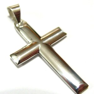 Kaedesigns, New Genuine Sterling Silver 925 Cross Plain Pendant 343
