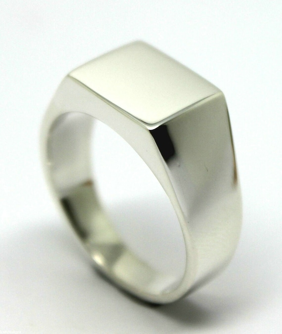Kaedesigns Genuine Heavy Solid Sterling Silver 925 Rectangular Men