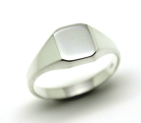 Kaedesigns, Full Genuine Solid 925 Sterling Silver Square Signet