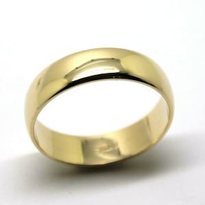 Kaedesigns Genuine Solid 9ct 9kt Yellow, Rose or White Gold Wedding Band Ring Size U 6mm Wide