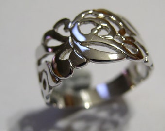 Kaedesigns, New Sterling Silver 925 Wide Flower Filigree