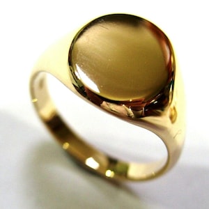 Kaedesigns Genuine Size S 9kt 9ct Yellow Gold Full Solid Heavy Signet Ring 318