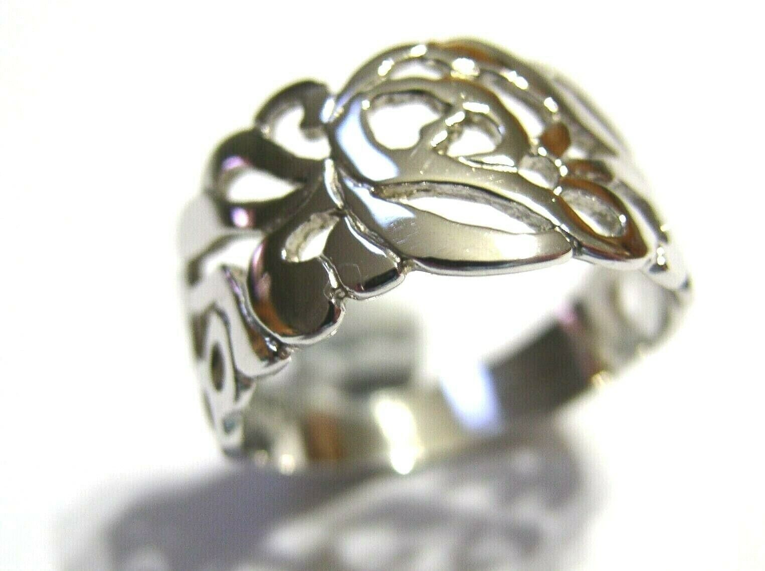 Kaedesigns, New Sterling Silver 925 Wide Flower Filigree