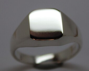 Kaedesigns, Full Genuine Solid 925 Sterling Silver Square Signet