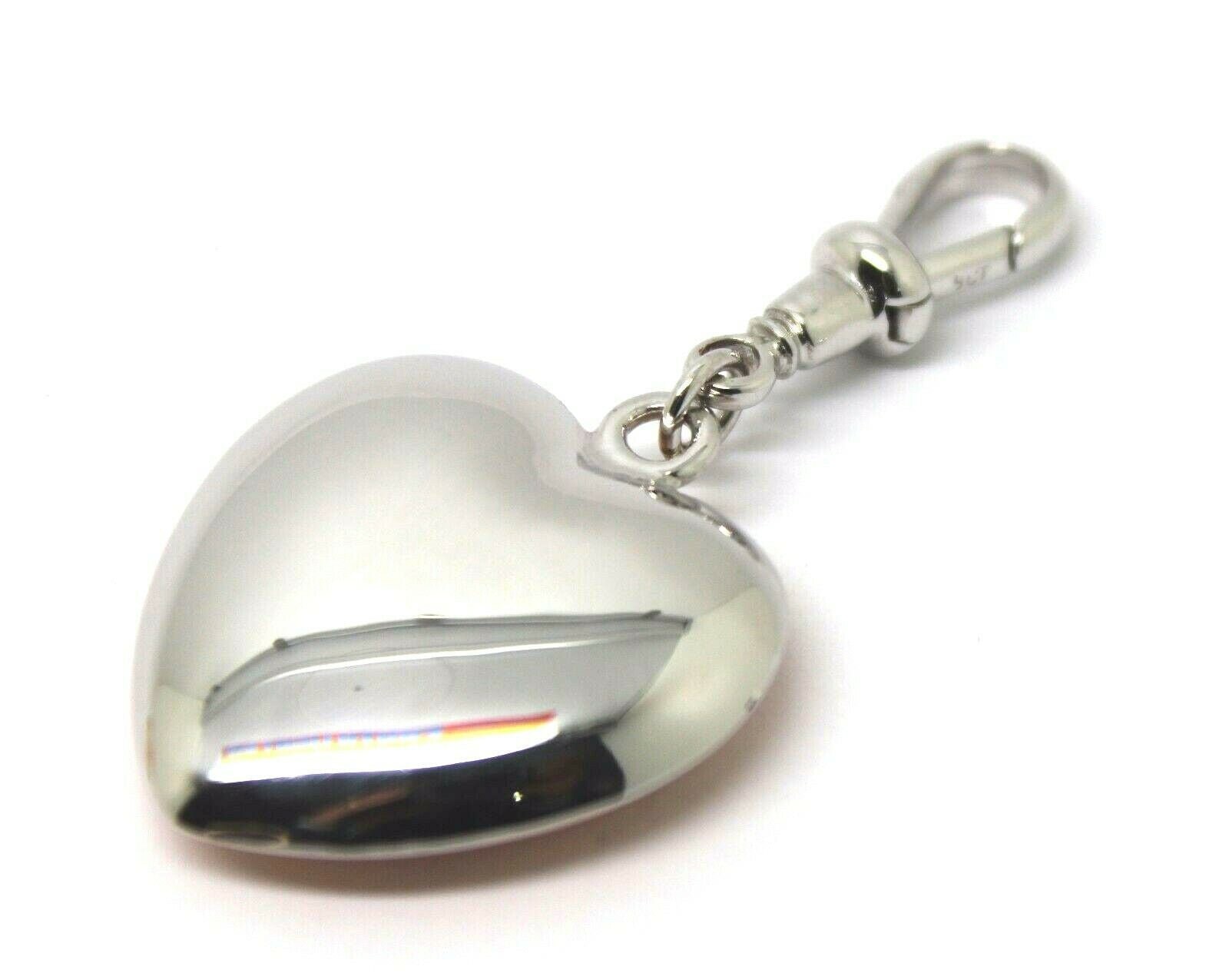 Kaedesigns 新作 9ct ミディアム バブル ホワイトゴールド ハート