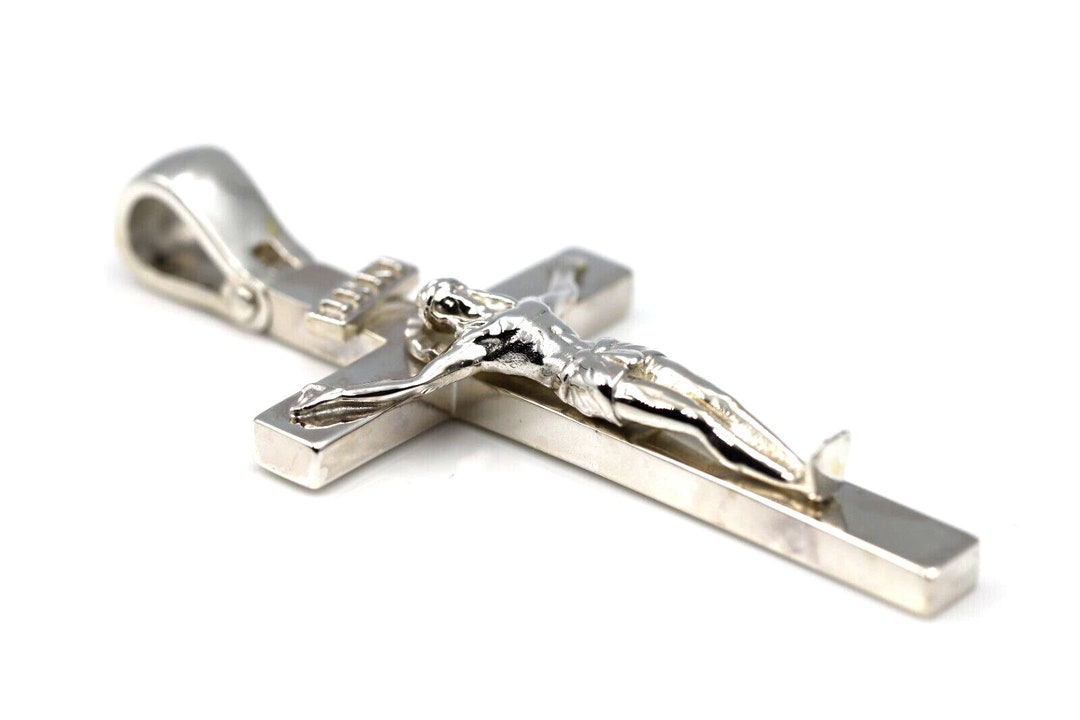 Genuine Very Large Heavy Solid Sterling Silver 925 Crucifix Cross ...
